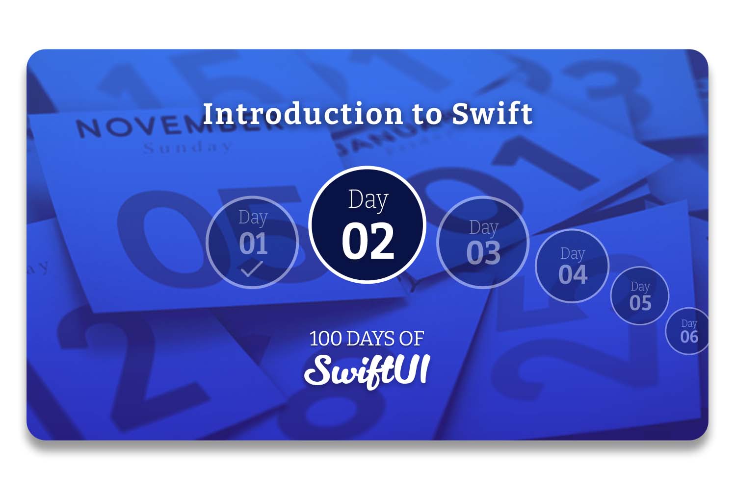 the_k_v's tweet card. Follow the 100 Days of SwiftUI and learn to build apps for free.