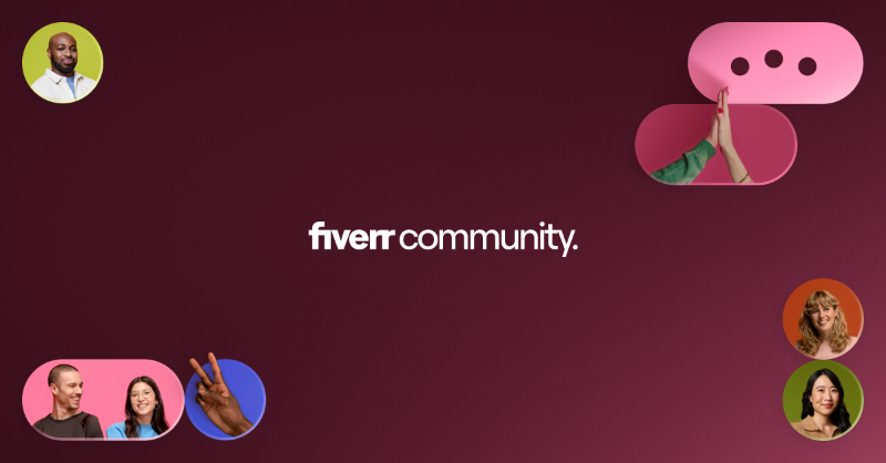 FiverrSupport's tweet card. A home for meaningful connections, peer support, and professional growth.