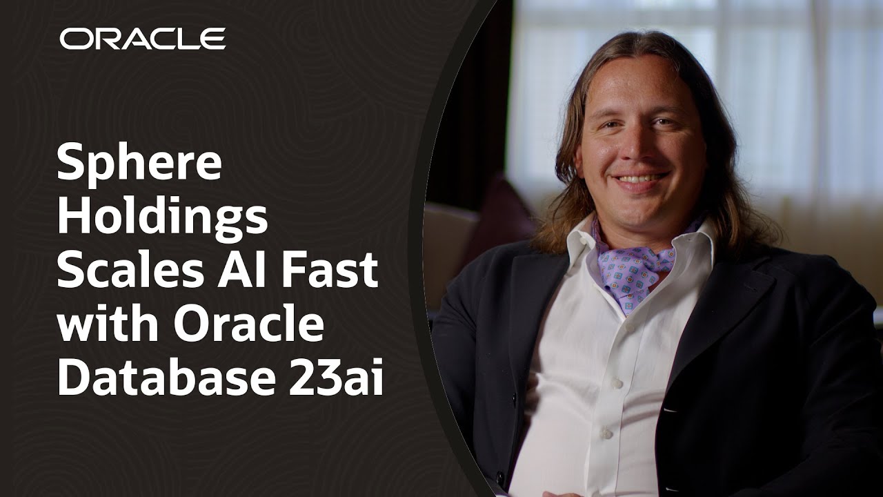 SQLMaria's tweet card. Sphere Holdings: From Startup to Enterprise AI Leader with Oracle...