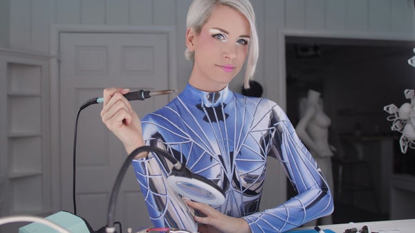 SophiaViklund's tweet card. SVDLG presents: The AI Drink-Up vs Anouk Wipprecht: Attack of the Robot Dress. We are starting a new series of AI Drinkups for our community to meet and raise the proverbi