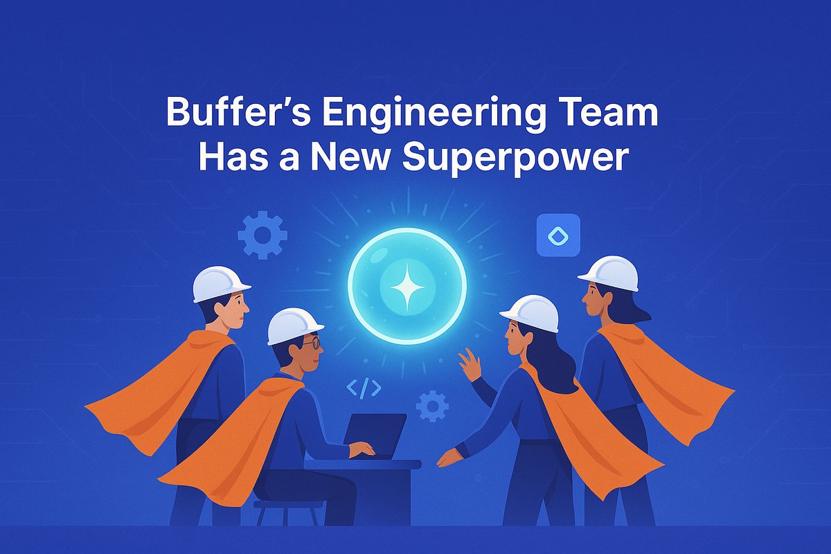 bufferdevs's tweet card. Buffer’s engineers were losing time battling staging conflicts. Read more to understand how we addressed this in Buffer's Engineering team.