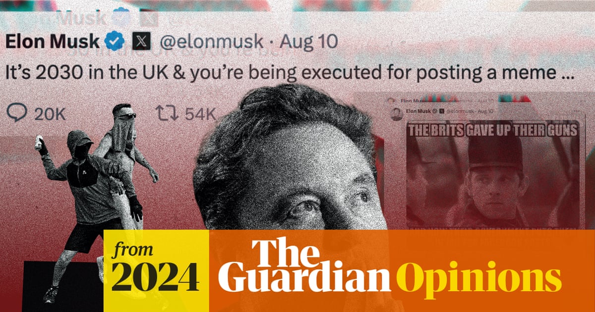 PeterStefanovi2's tweet card. It cannot be right that Musk can sow discord without personal risk. Perhaps fear of unexpected detention will concentrate his mind, says Bruce Daisley, former vice-president for Europe, Middle East...
