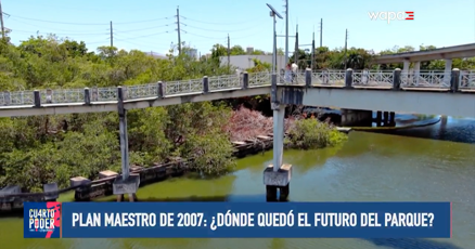 WapaTV's tweet card. La falta de infraestructura funcional y las áreas recreativas dañadas preocupan a los residentes que utilizaban el parque para actividades al aire libre y deportivas.