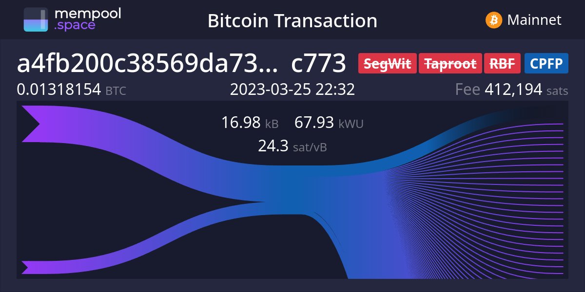 mononautical's tweet card. Explore the full Bitcoin ecosystem with The Mempool Open Source Project®. See the real-time status of your transactions, get network info, and more.