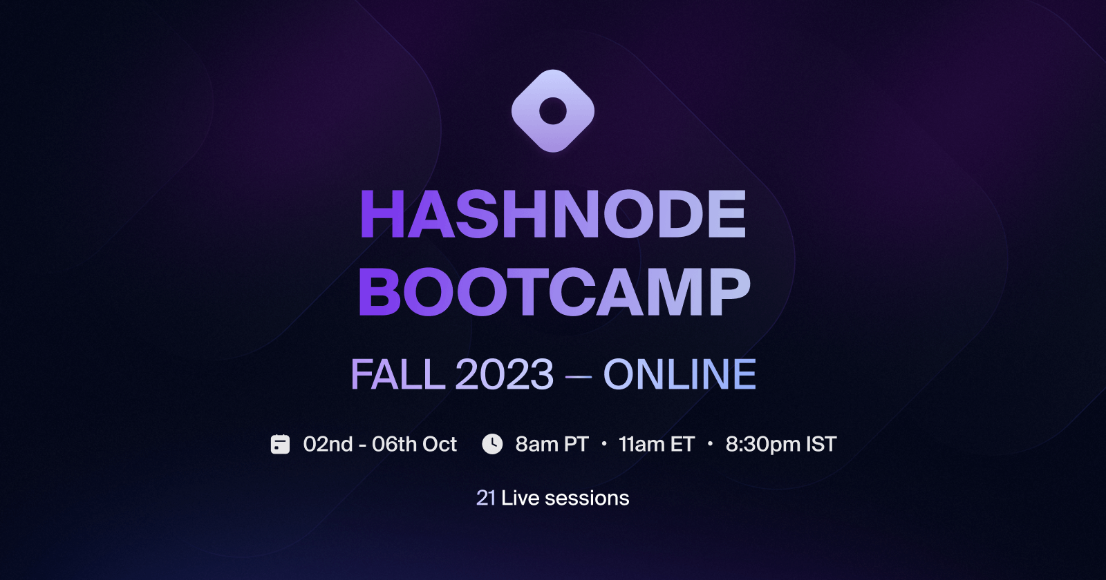 Didicodes's tweet card. Register for the 2023 Hashnode Bootcamp: A free virtual event teaching technical writing, personal branding and coding skills from industry experts to amplify careers.