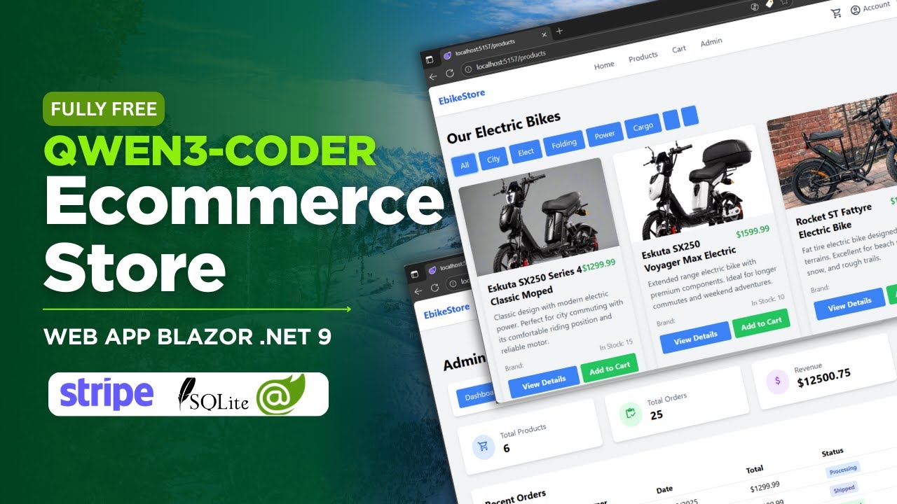 smile_Awahab's tweet card. QWEN Code Free: Can beat 200$ Claude Code? I build Ecommerce Store