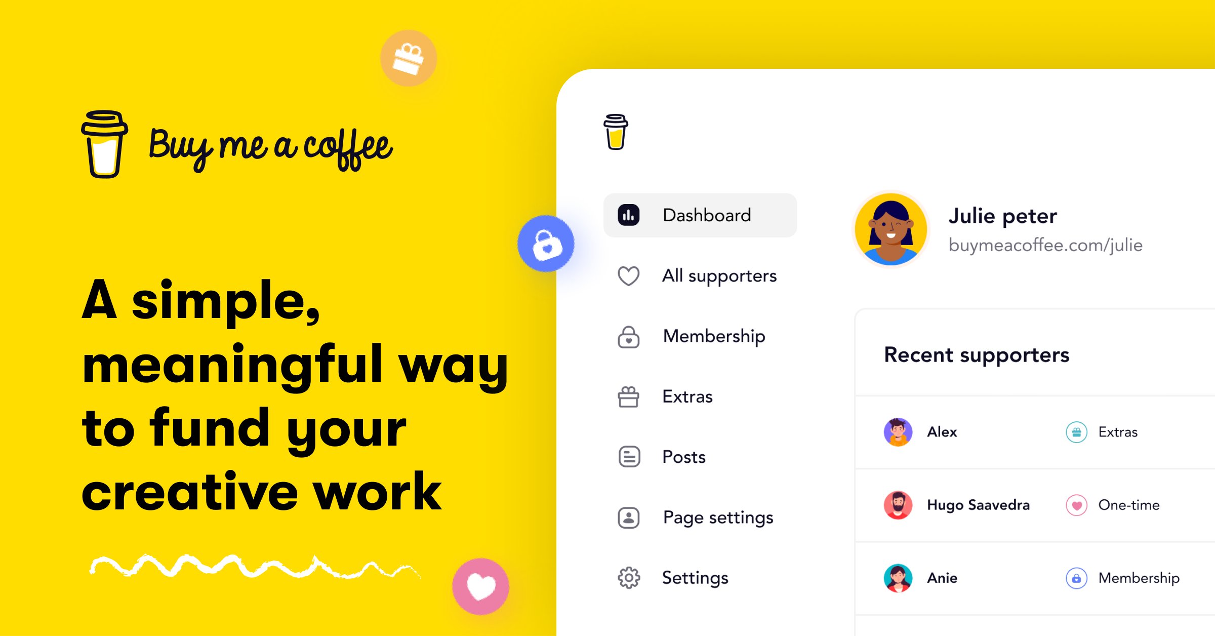 Infostack's tweet card. Buy Me a Coffee is the best way for creators and artists to accept support and membership from their fans.