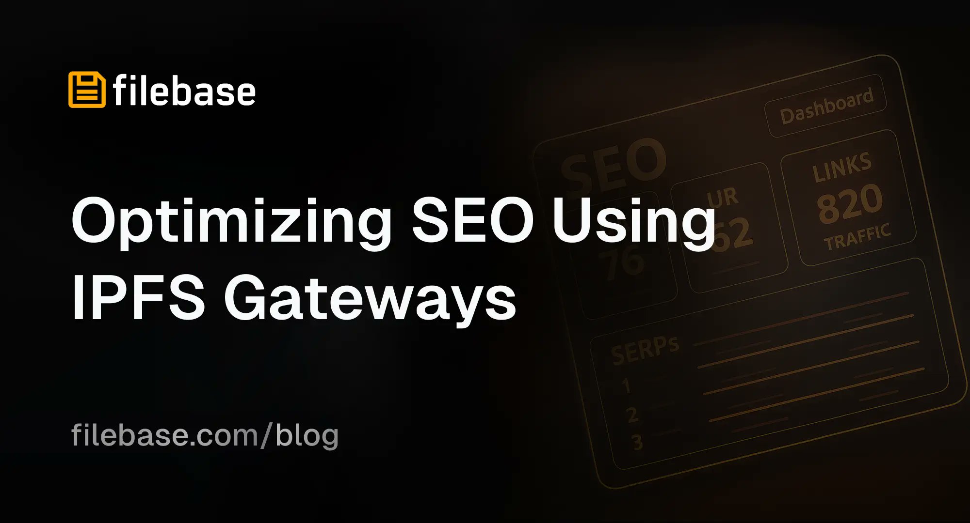 Filebase's tweet card. Decentralized doesn’t mean invisible. Learn how IPFS gateways make your content searchable, indexable, and SEO-ready—without giving up Web3 principles.