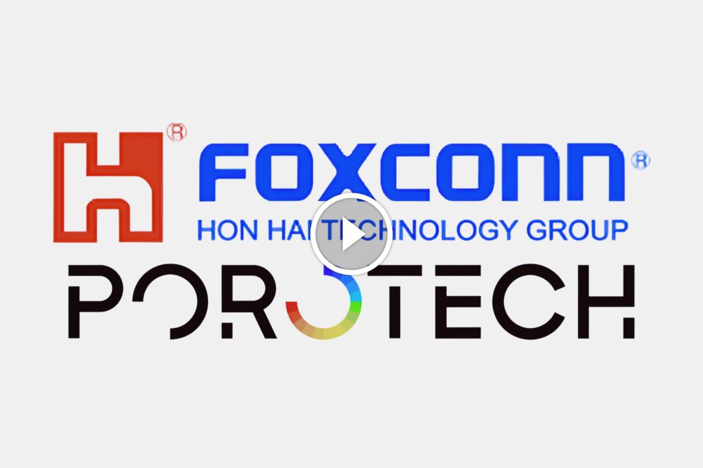 MiniMicroLED's tweet card. Hon Hai builds a new Micro LED production line in Taiwan and partners with Porotech to enter the AR glasses market, bringing high-performance AR display solutions.