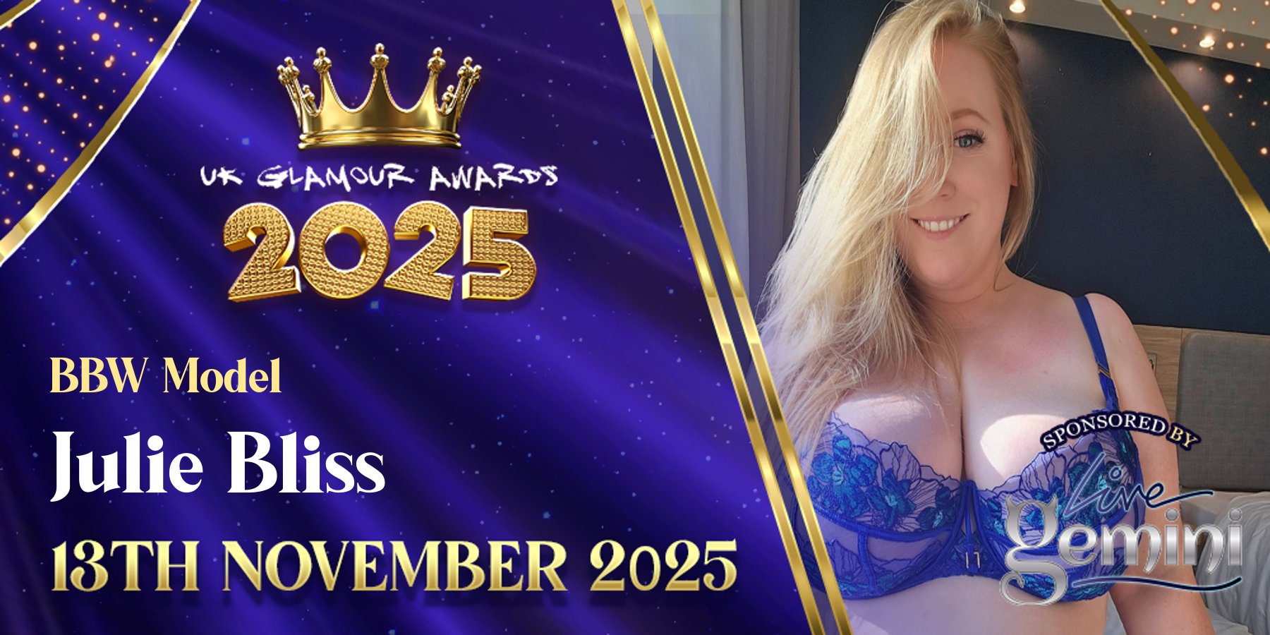 Stephen_AW's tweet card. I've just voted for Julie Bliss in the Uk Glamour Awards 2025.