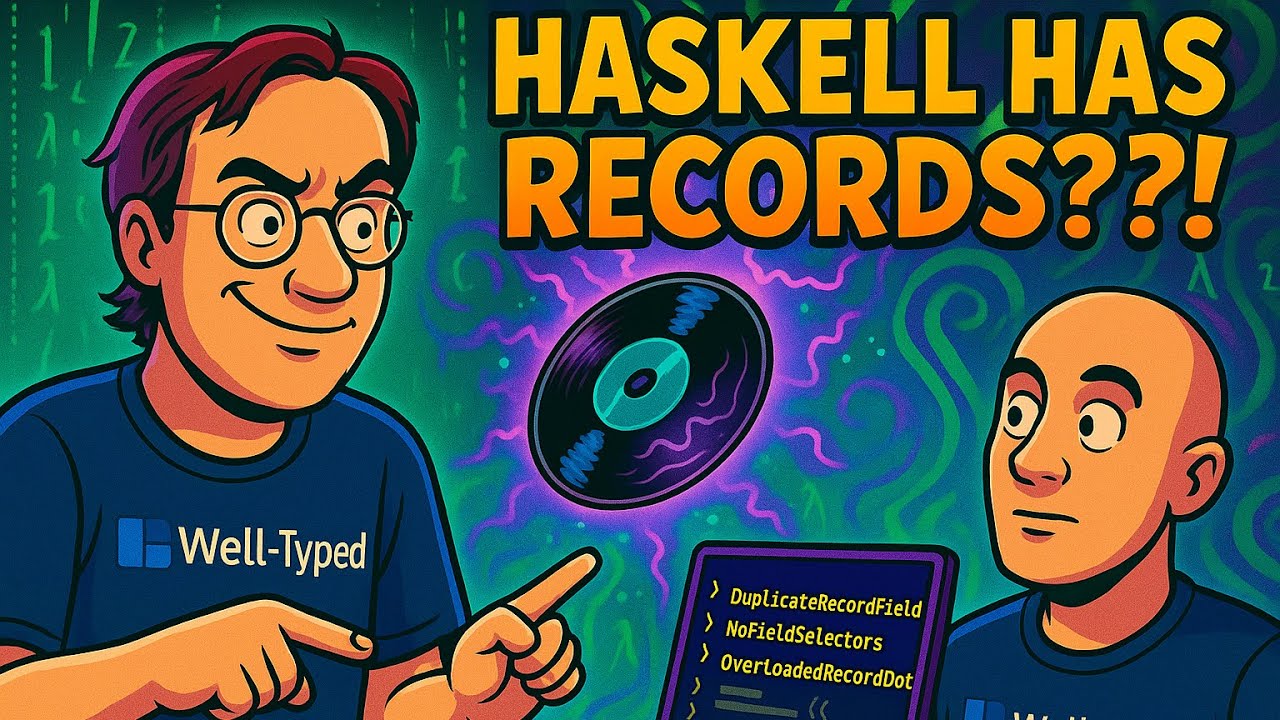 avi_press's tweet card. Haskell records in 2025 (Haskell Unfolder #45)