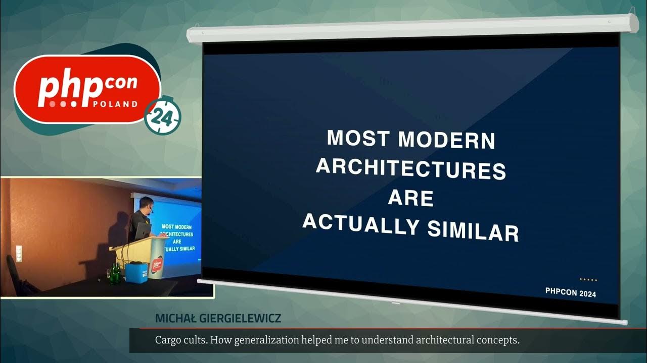 PHPConPoland's tweet card. Michał Giergielewicz: How generalization helped me to understand...