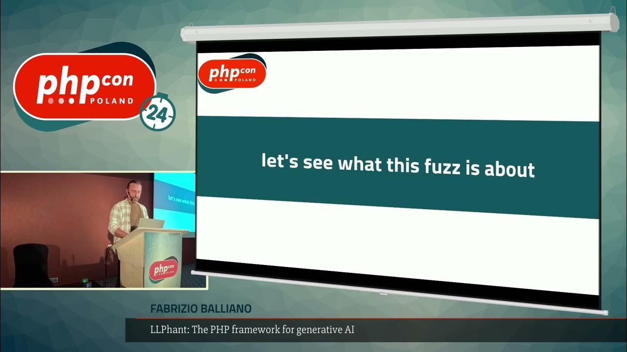 PHPConPoland's tweet card. Fabrizio Balliano: LLPhant: The PHP framework for generative AI @...