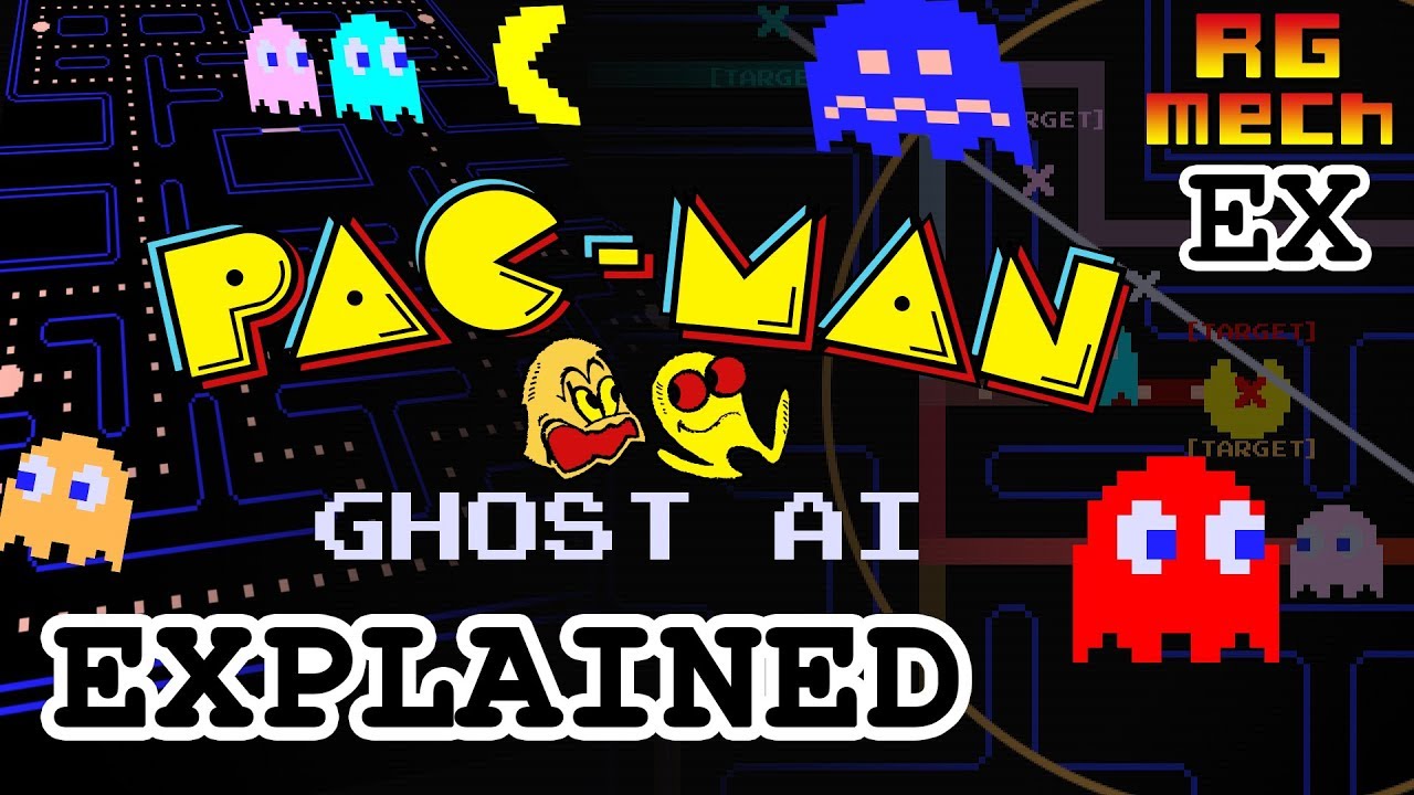 indiegamedev's tweet card. Pac-Man Ghost AI Explained