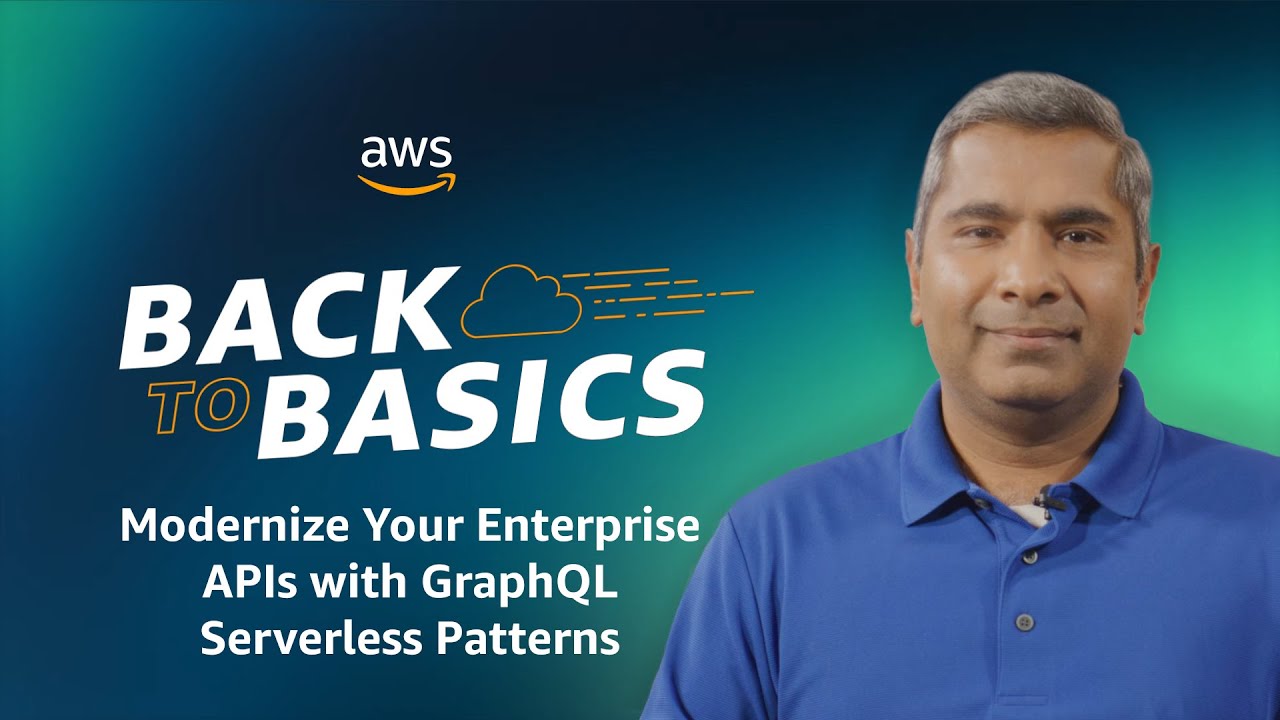 AWSArchitecture's tweet card. Back to Basics: Modernize Your Enterprise APIs with GraphQL Serverl...