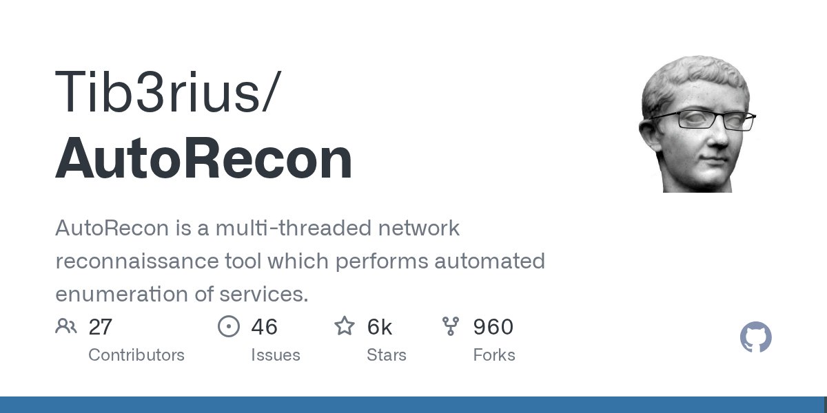 7h3h4ckv157's tweet card. AutoRecon is a multi-threaded network reconnaissance tool which performs automated enumeration of services. - Tib3rius/AutoRecon
