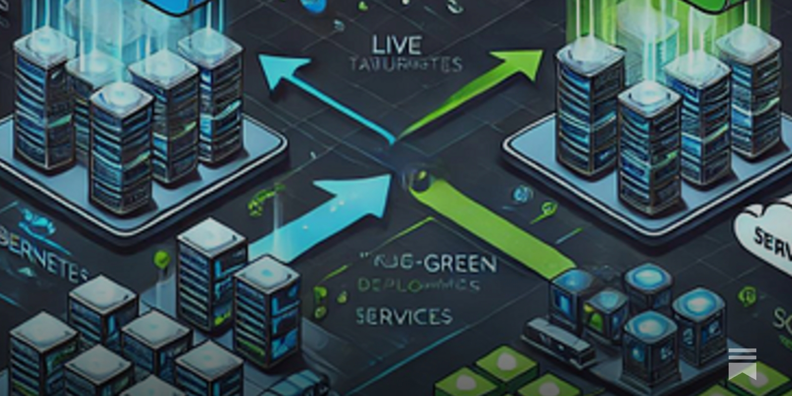 SoftwareProDev's tweet card. Blue-green deployments are a strategy for achieving zero-downtime updates, offering a high level of control and rollback flexibility.