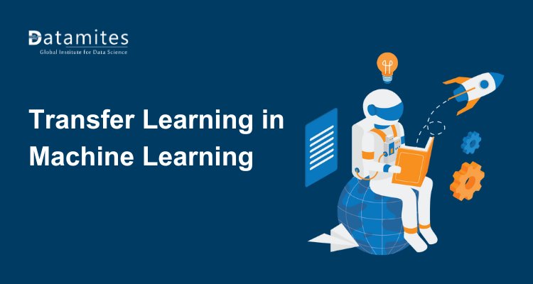 DataMites's tweet card. Discover what transfer learning in machine learning is, how it works, and its applications in AI. Learn how pre-trained models can save time and improve accuracy in your ML projects.