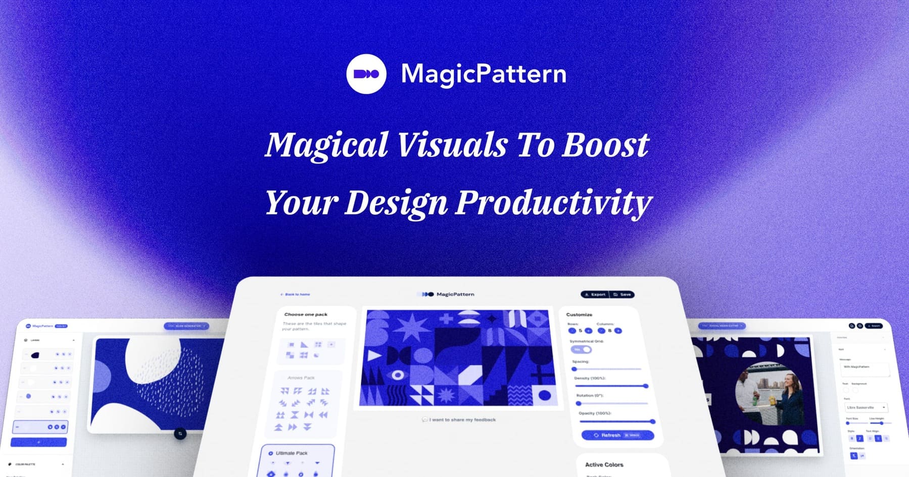 trends_vc's tweet card. Create Pro Visuals with MagicPattern. Generate SVG/CSS patterns, gradients and organic shapes to brand your product and social media posts.