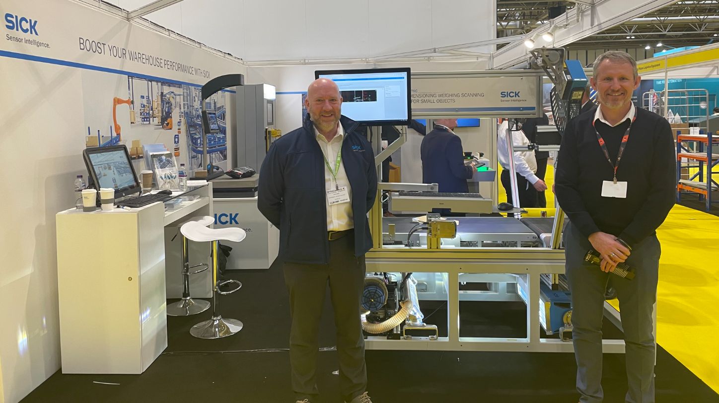 LogisticsManagr's tweet card. In an electrifying showcase of innovation, SICK UK has set its sights on revolutionising the logistics industry with its latest sensor intelligence solutions, taking centre stage at IntraLogisteX 2024