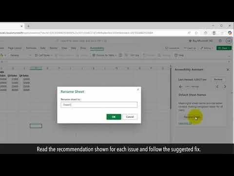 Howtoguide7's tweet card. How to Make Your Excel Spreadsheet Accessible to All
