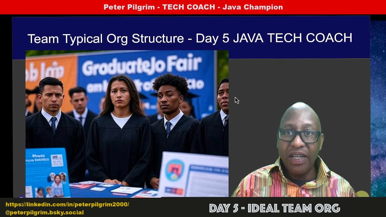 peter_pilgrim's tweet card. TECH COACH E3 Day 5 Ideal Team Organisation