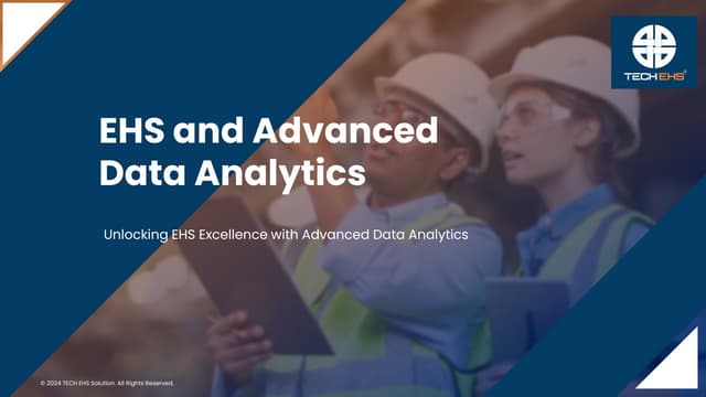 TechEhsSolution's tweet card. EHS and Advanced Data Analytics | TECH EHS Solution