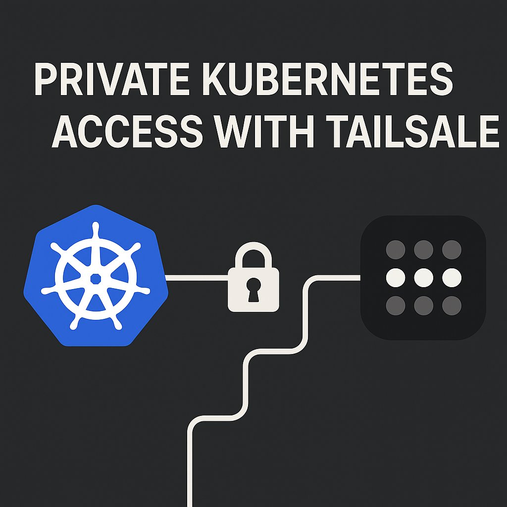 devops_blog's tweet card. Tailscale turns private Kubernetes access from a network headache into a one-command solution.