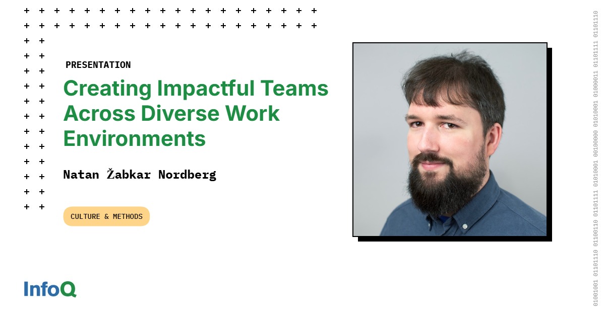 JavaWales's tweet card. Natan Žabkar Nordberg shares actionable strategies for creating impactful teams across diverse work environments, focusing on the link between culture, diversity, and ROI. He discusses how to build...
