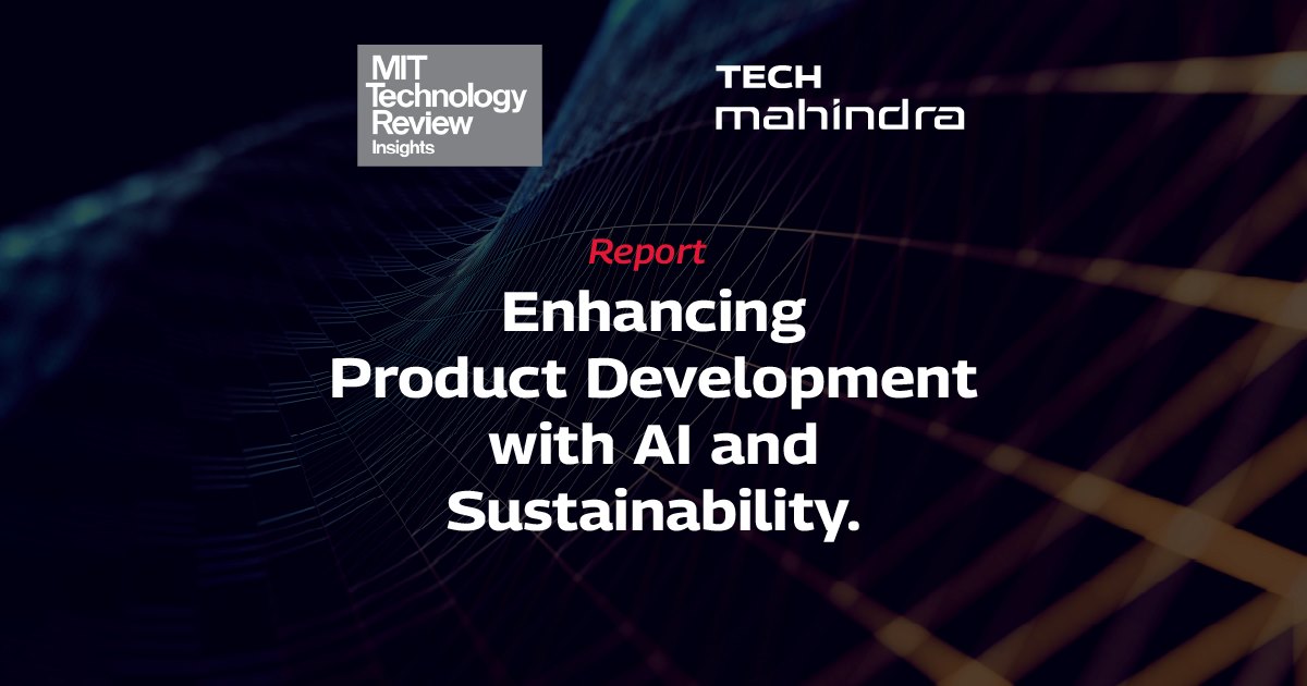 mohitjoshi74's tweet card. Explore insights, by MIT Technology Review and Tech Mahindra Engineering Services, on how AI & greener thinking is shaping the future of manufacturing.