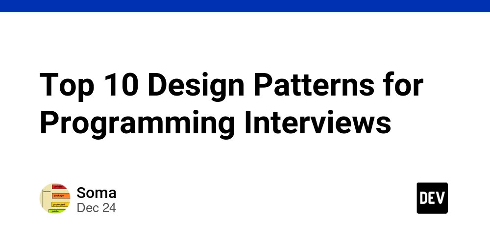 ecomputerbooks's tweet card. 10 essential object oriented design patterns for programming interviews