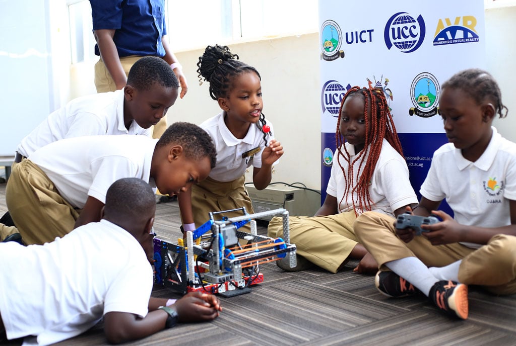 YoungEngneersUG's tweet card. For the past eight years, the children have been learning, coding and programming