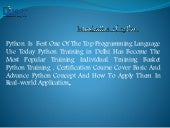 ducatbharat's tweet card. Best Python Training course In Gurgaon