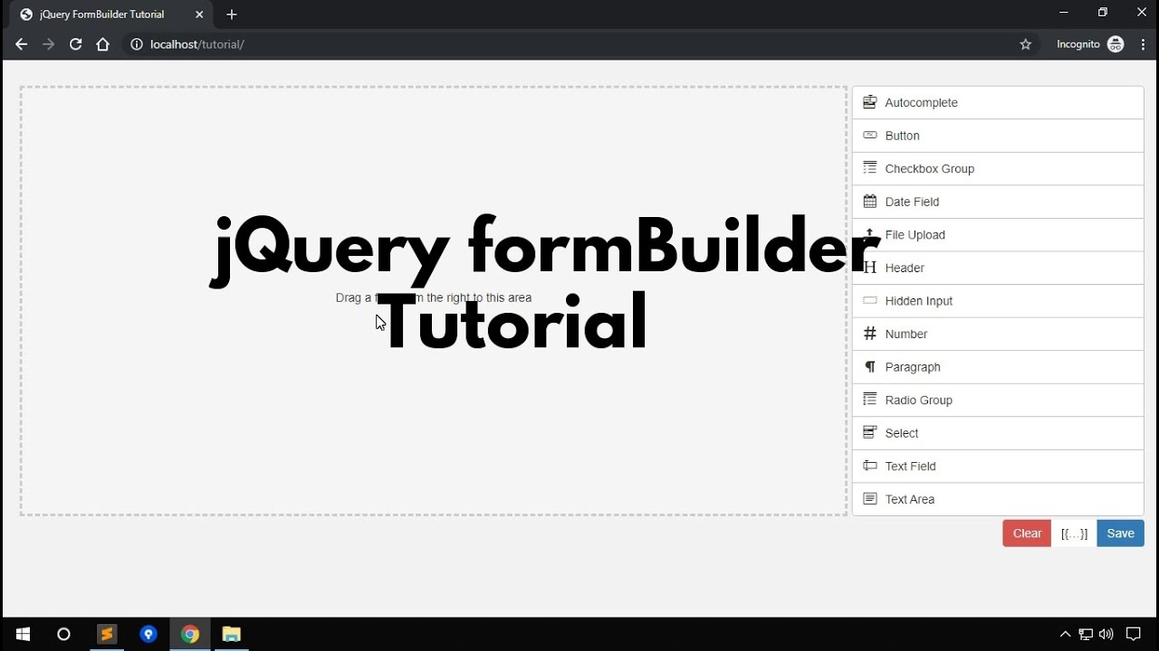 WebDeveloperGd's tweet card. Build a Form Using jQuery formBuilder | Create Form Using Drag and...