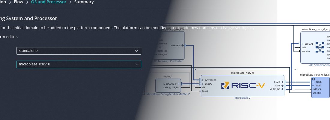 controlpaths's tweet card. Step-by-step guide to bring up the RISC-V MicroBlaze-V soft core on a Spartan UltraScale+ board: Vivado IP Integrator, memory map, toolchain, and a first UART demo, including ILA.