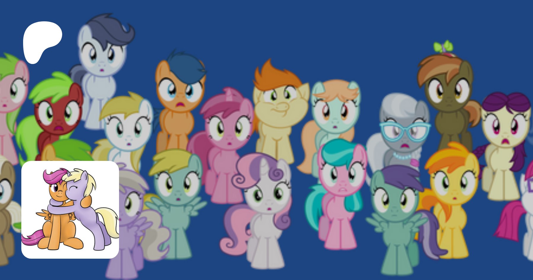 Fluttercheer's tweet card. tells stories about Equestria.