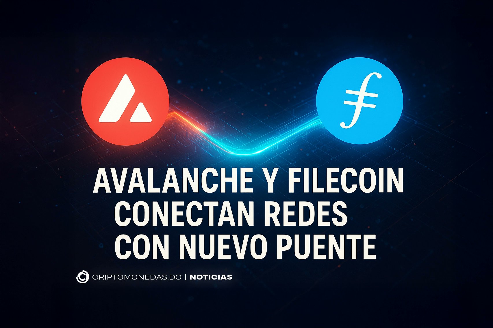CriptomonedasDO's tweet card. El nuevo puente entre Avalanche y Filecoin permite a proyectos cripto almacenar y verificar datos de forma descentralizada.