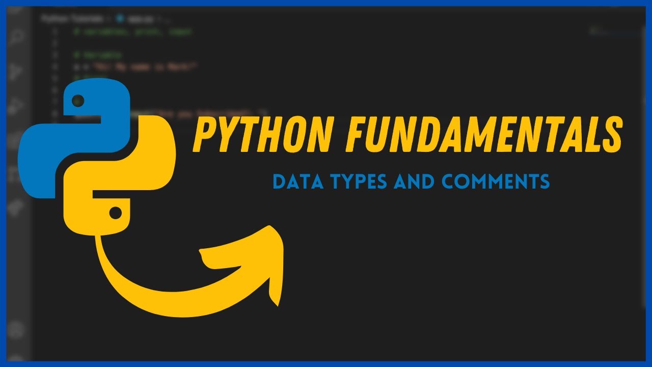 creativecoding7's tweet card. Python Fundamentals - Data Types and Comments - Creative Coding