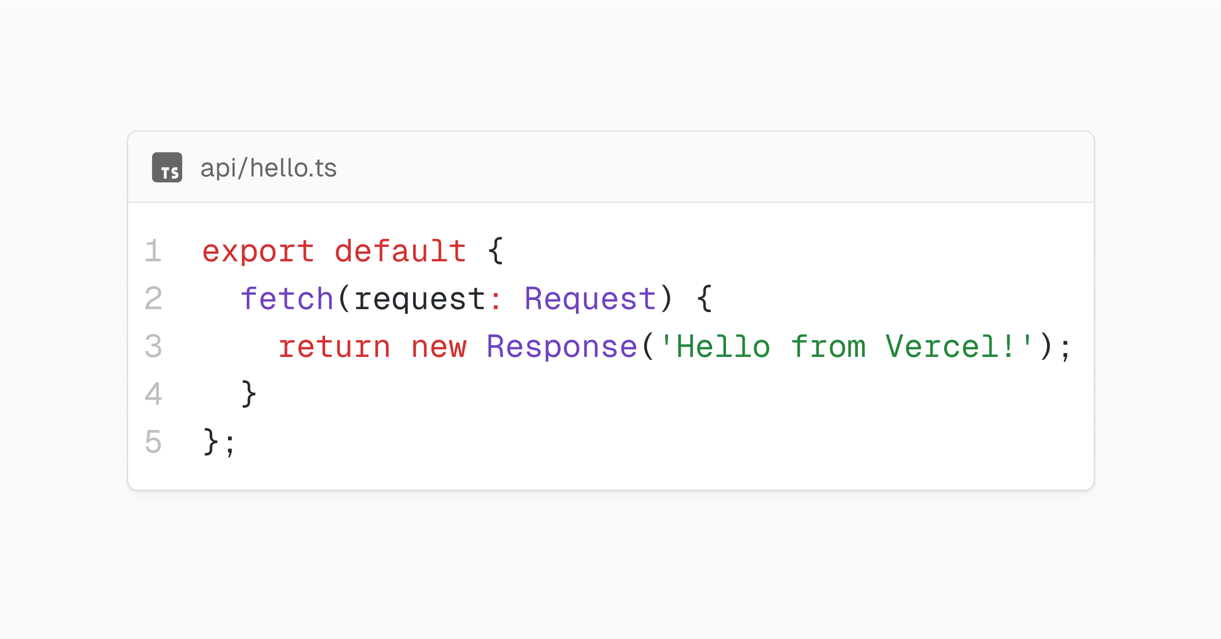 vercel_dev's tweet card. Vercel Functions running on the Node.js runtime now support fetch web handlers to enhance interoperability across runtimes and frameworks.