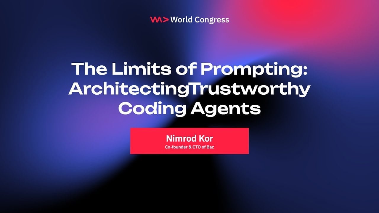 baz_scm's tweet card. The Limits of Prompting: ArchitectingTrustworthy Coding Agents -...