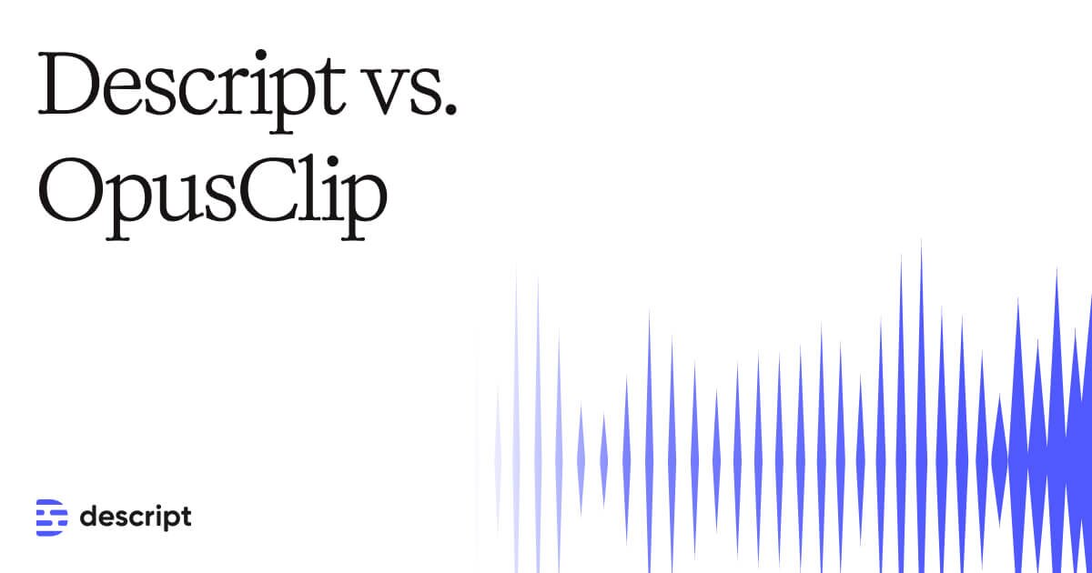 codercatdev's tweet card. Create short clips faster & in higher quality with Descript. See why creators & businesses are choosing Descript over OpusClip for their content creation workflow.