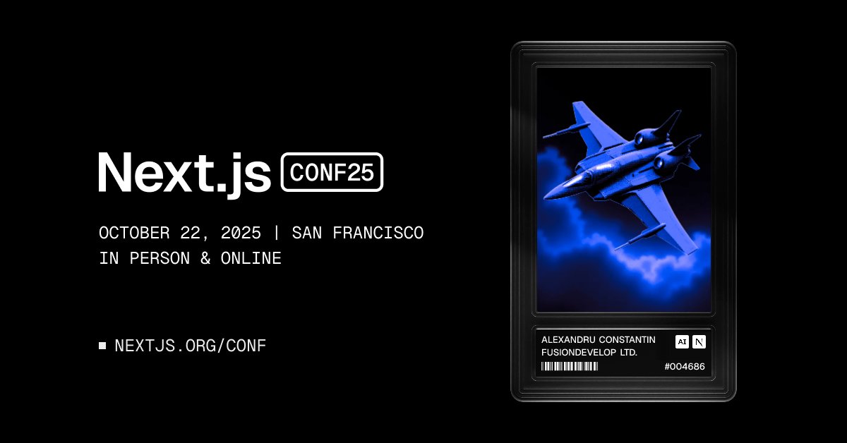 fusion_develop's tweet card. Join us in SF or online on October 22