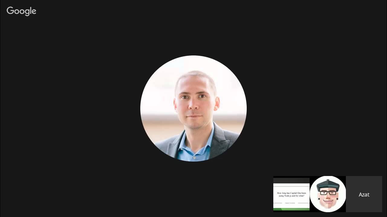 nodejs's tweet card. Node.js Enterprise Conversations - Episode 1 - Azat Mardan, Capital...