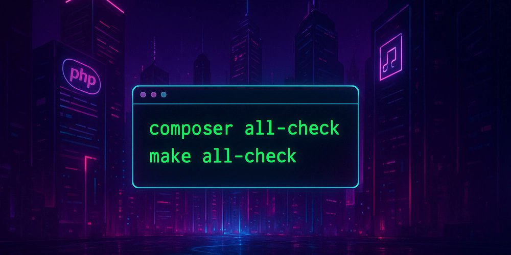 RmeetsH's tweet card. As PHP developers, we all agree that code quality matters. Whether it’s running tests, static...