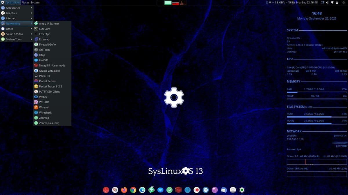 hardfanaticos's tweet card. SysLinuxOS 13 Mate llega con un ISO de casi 6 GB, gran variedad de software preinstalado y el kernel personalizado Liquorix 6.16.8-1.