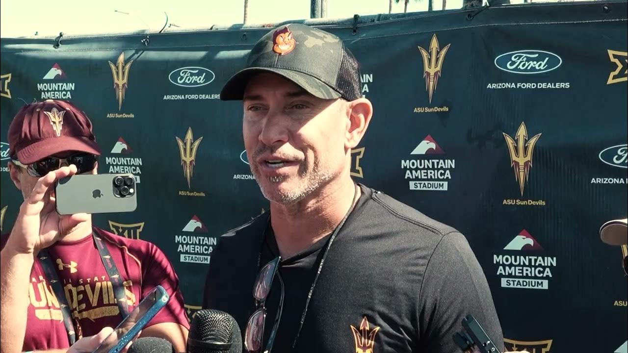 DevilsDigest's tweet card. DevilsDigest TV: OC Marcus Arroyo post-practice