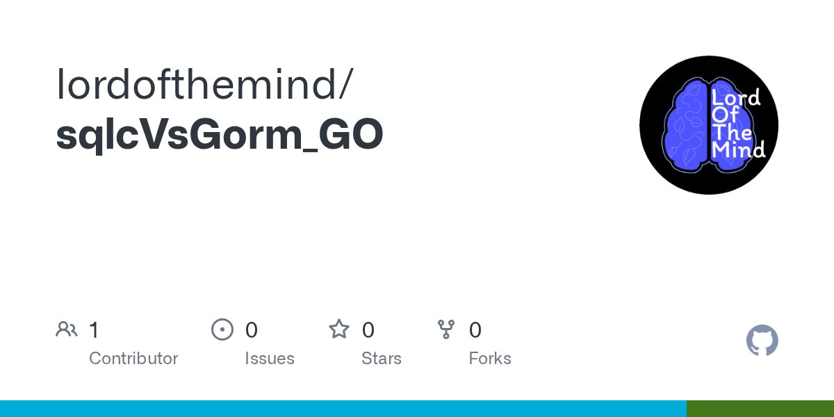manishhme's tweet card. Contribute to lordofthemind/sqlcVsGorm_GO development by creating an account on GitHub.