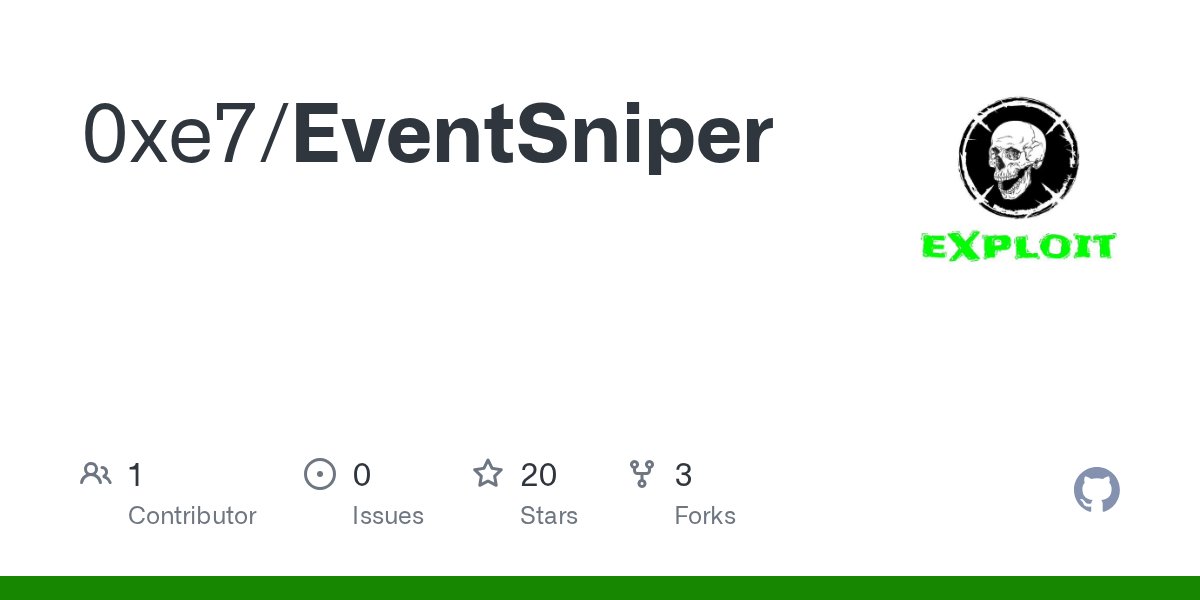 exploitph's tweet card. Contribute to 0xe7/EventSniper development by creating an account on GitHub.