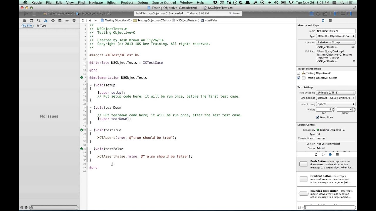 iOSDevTraining's tweet card. iOS Tutorial: Testing with the XCTest Framework