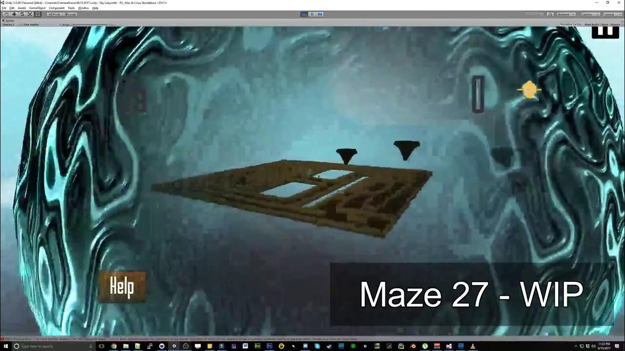 VarianceCS's tweet card. UPDATED Level Design Timelapse - Sky Labyrinth